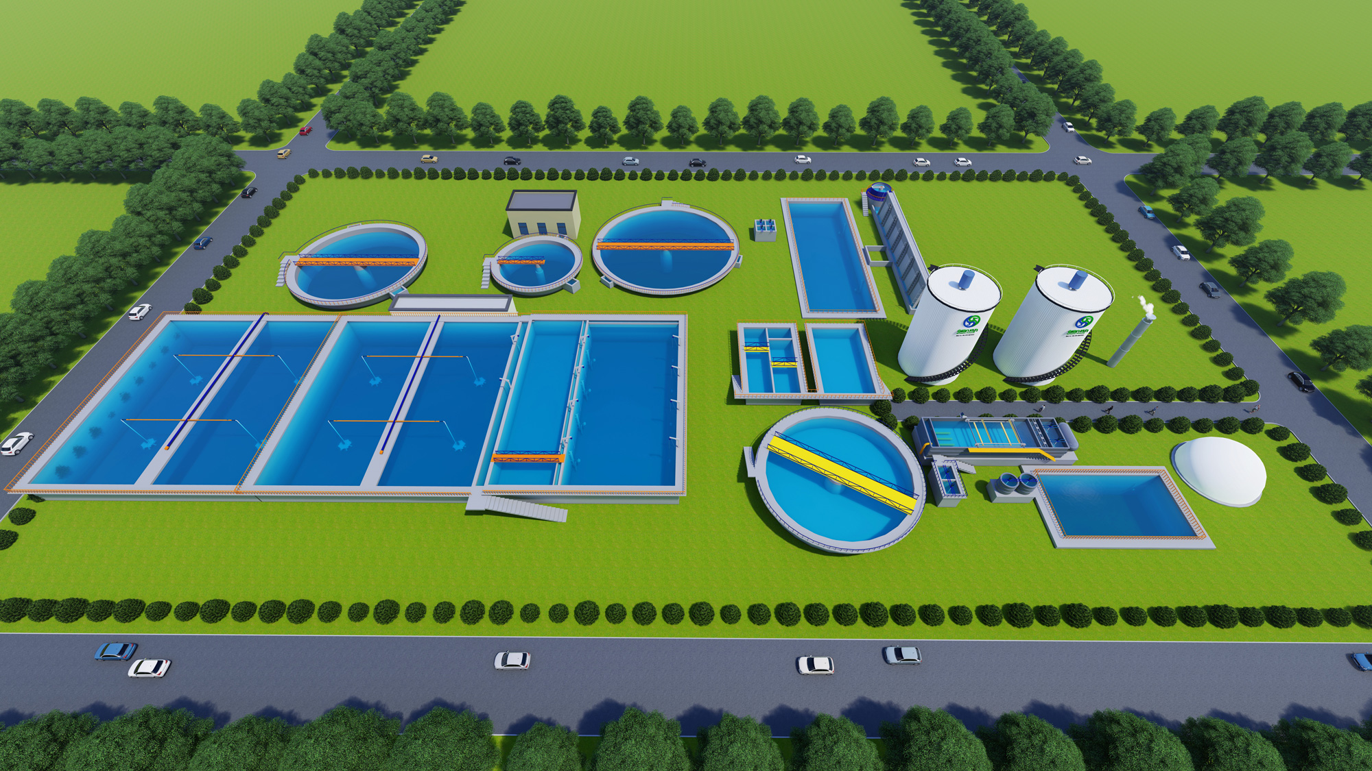 尼日利亚8000立方米每吨造纸废水+2500立方米每吨化机浆污水处置惩罚EPC项目